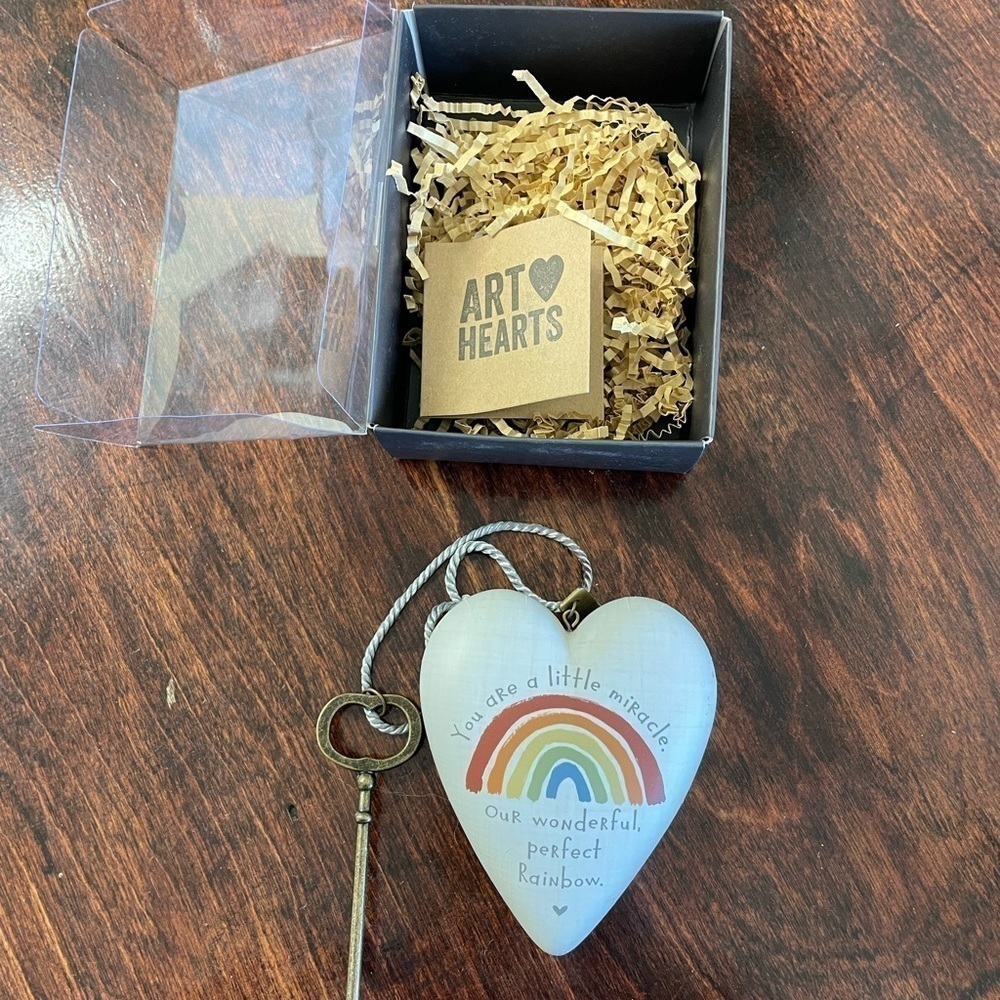 Rainbow baby Heart-Shaped Keepsake